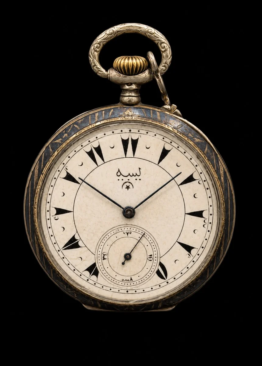 1900s Swiss Pocket Watch Sultan Abdul Hamid II Era Special For Libya - Image 5