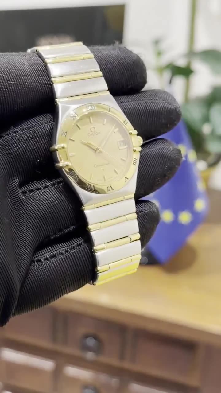 Omega Constellation Classic Gold and Steel Vintage - video