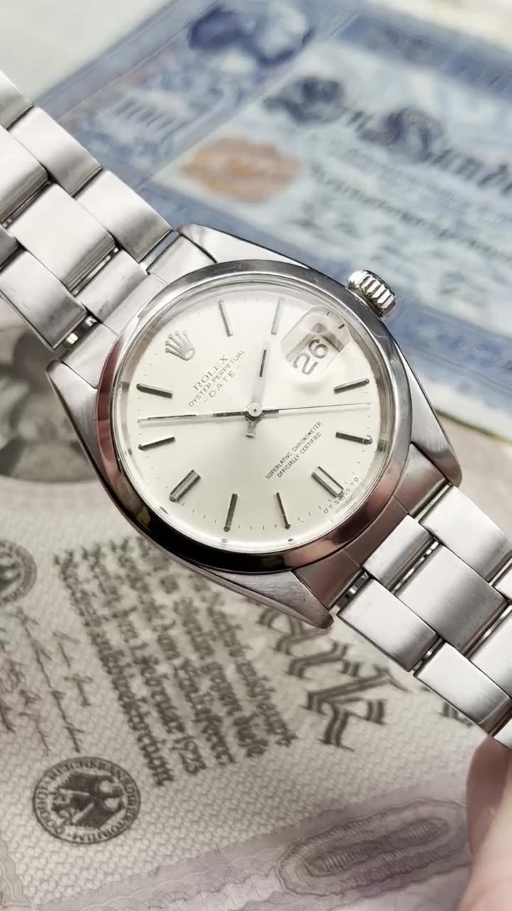 Rolex Oyster Perpetual Date Vintage 1990 35mm - video