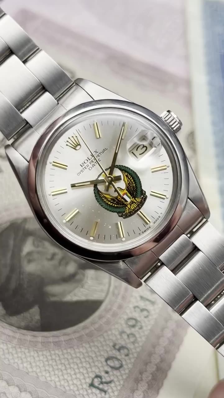 Rolex UAE Special Edition 1990 UAE Armed Forces RARE - video
