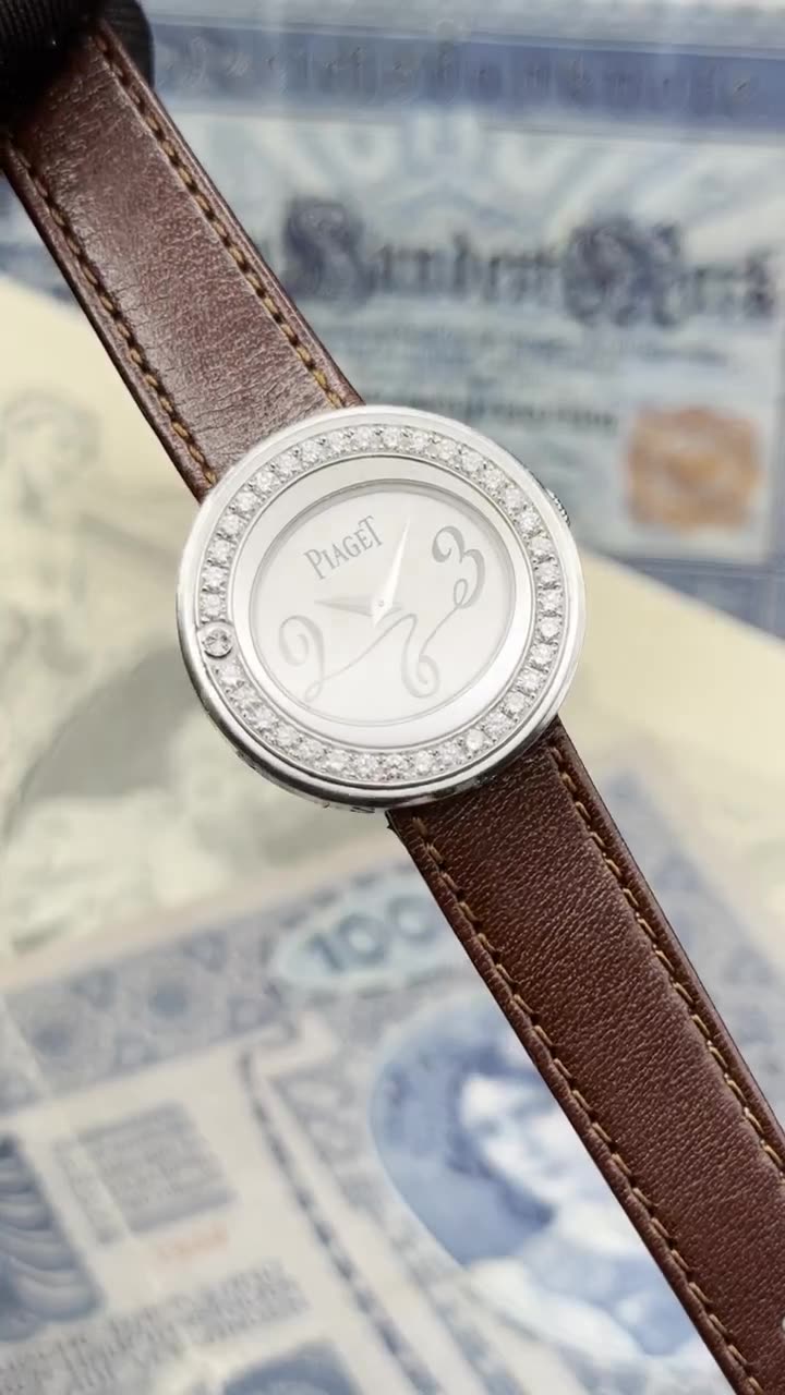 Piaget Possession 18K White Gold Diamonds Rare - video