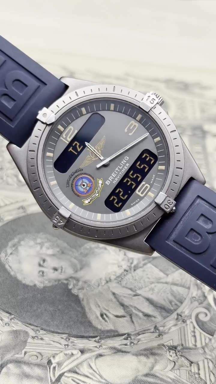 Breitling Navitimer Aerospace UAE Air Force 1995 - video