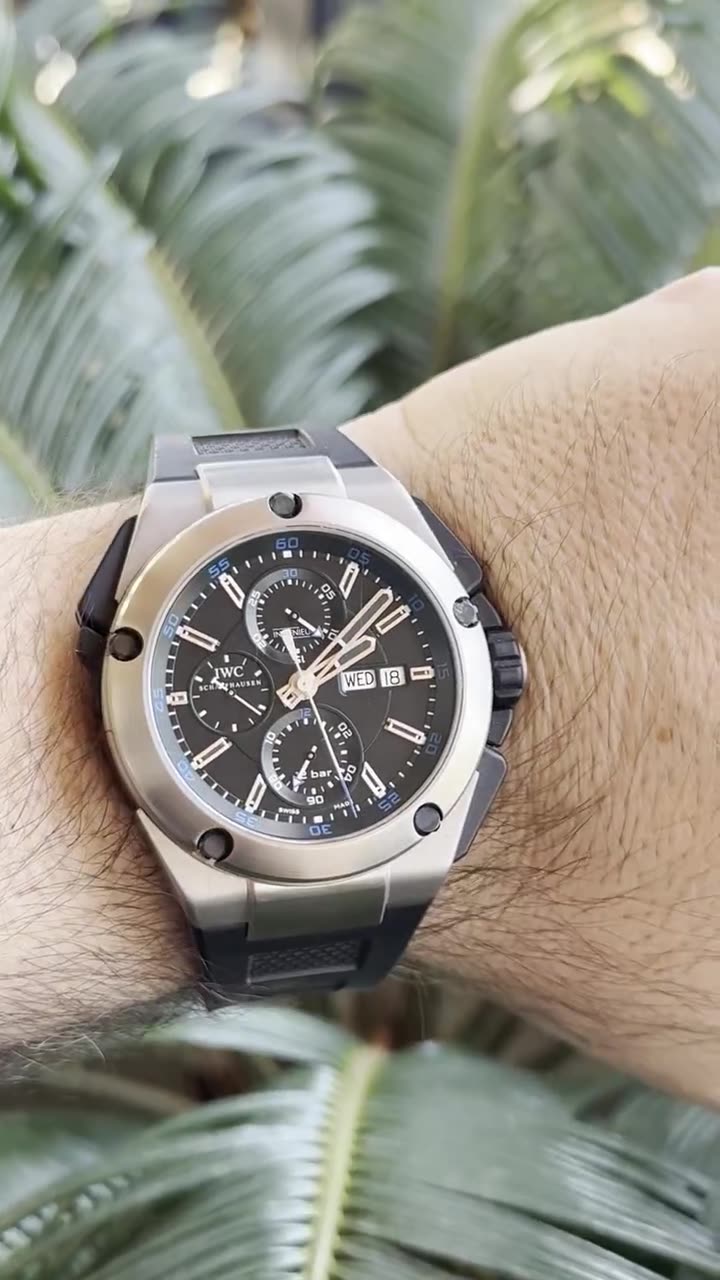 IWC Ingenieur Double Chronograph Titanium 45mm Sport - video