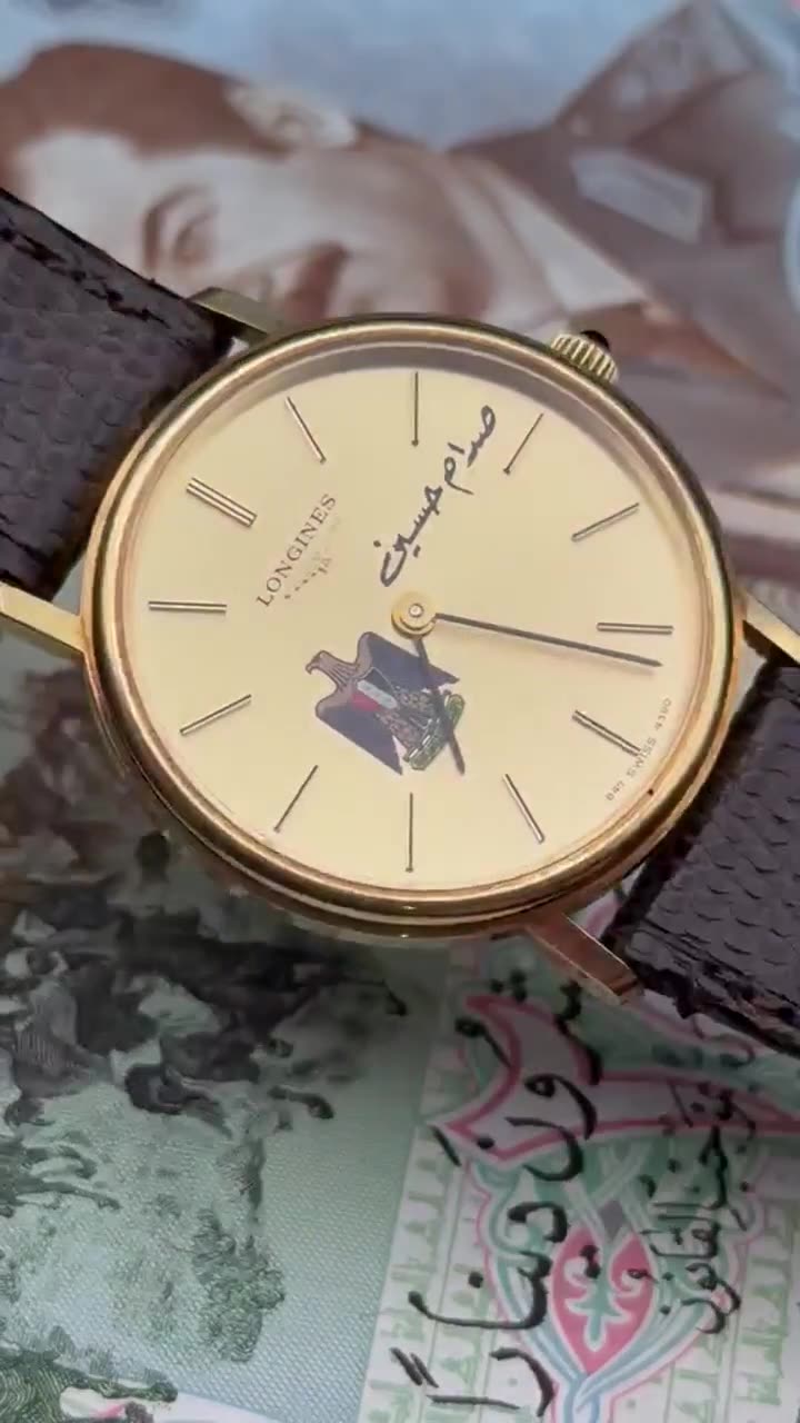 Longines Special Edition President Saddam 1985 Ultra Luxury Rare - video