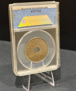 Alternative view of Rare 1935 20Ml Palestine VF30 Authenticated