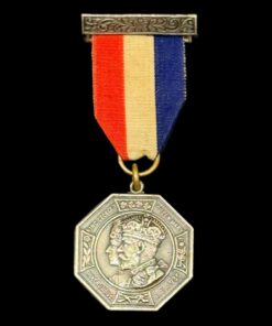 Rare King George Queen Mary 1935 Silver Jubilee Medal Silver