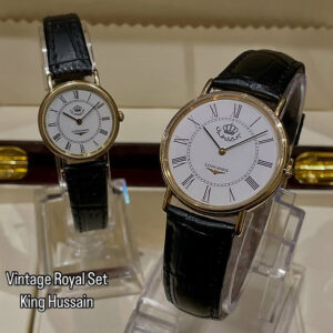 Rare Royal Longines Set Unique Dual Royal Masterpiece King Hussain - Reloj Vintage Autentico