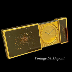 S.T. Dupont Desk Clock And Alarm – A Unique Artistic Masterpiece - ساعة فاخرة أصلية