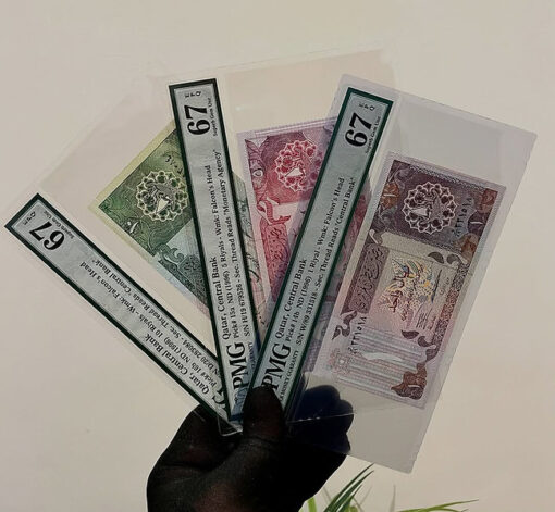 Mini Set For Qatar 1992 Issue - Central Bank of Qatar-PMG Certified