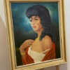Portrait Painting, K. Simon 1983 - Gypsy and Bedouin Beauty From Eastern Land