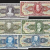 Complete Set Banknotes For Brazil 1961 - Full UNC - 1 to 100 Cruzeiros - Mint