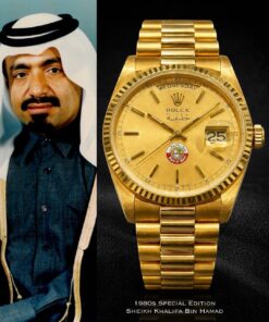 Rare1980 Rolex Day Date Sheikh Khalifa Bin Hamad Al Thani Qatar