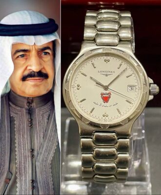 1990 Rare Longines Sheikh Khalifa bin Salman Al Khalifa - Authentic Vintage Watch