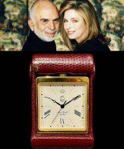 1990 Rare Desk Clock Finest Royal Rarities King Hussain Queen Noor