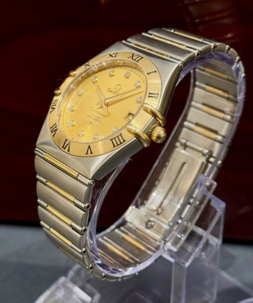 Omega Co-Axial Constellation Gold Steel Diamonds - Image 2