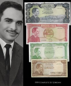 Jordan Banknote Set – Jordan 1959 - King Hussain Bin Talal