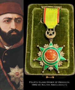 Rare Ottoman Empire – Order Of Distinction Medal 1862 Sultan AbdulAziz