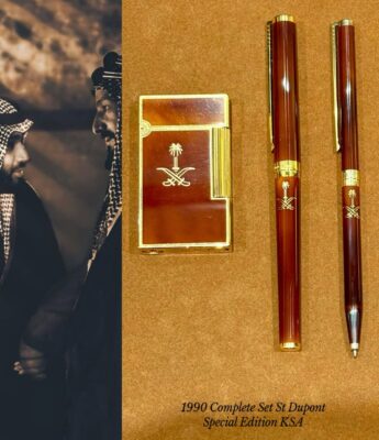 Rare St Dupont Set Special Edition KSA 1990 - Orijinal Vintage Saat