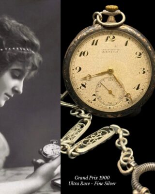 Rare Zenith Fine Silver Grand Prix 1900 Award For Swiss Precision 1900 - Authentic Vintage Watch