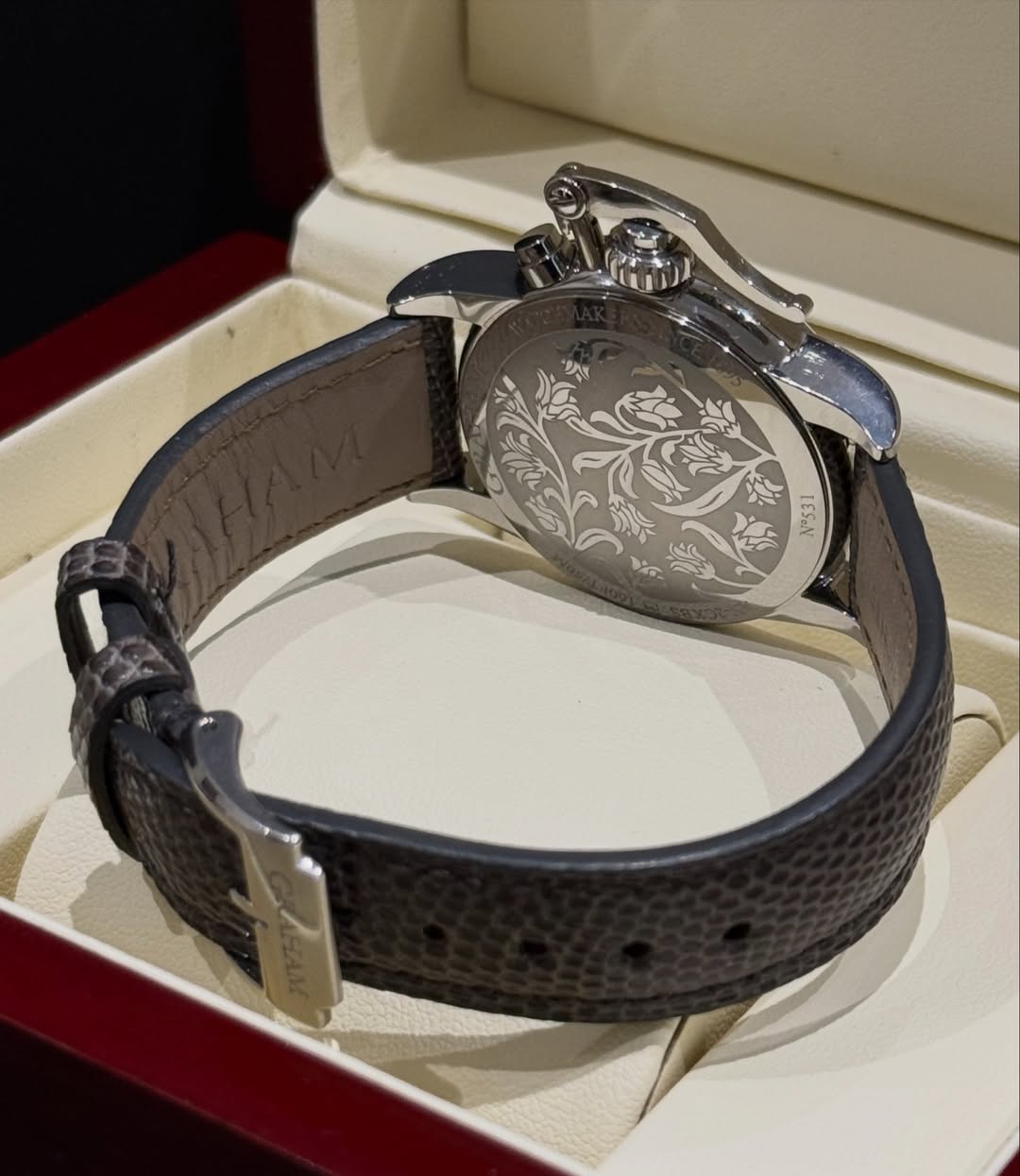 Rare Graham Lady Moon 1695 Steel Diamond Lizard - Image 4