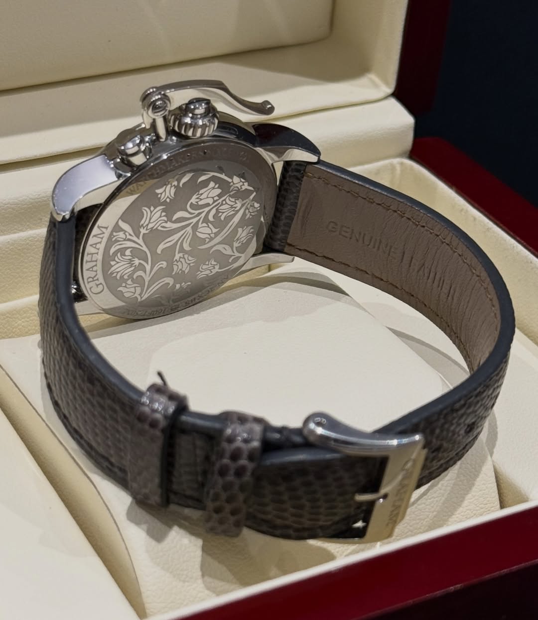 Rare Graham Lady Moon 1695 Steel Diamond Lizard - Image 5