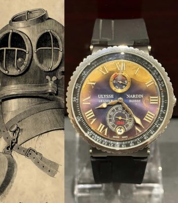 Rare Ulysse Nardin Marine Collection 43MM Steel Rubber - ساعة فاخرة أصلية